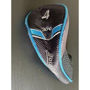 Tour Edge Bazooka 370 4H Hybrid Golf Club Headcover Cover Black Blue